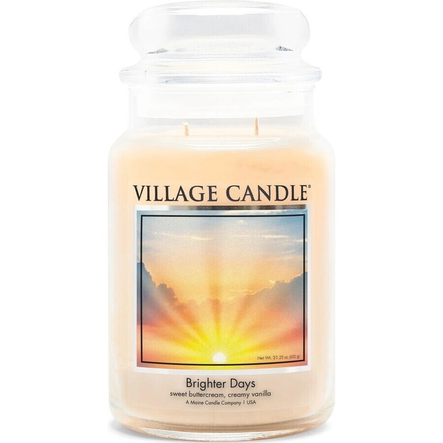 Village Candle Bougie parfumée en verre - Brighter Days - Brighter Days, large 1×1 pc