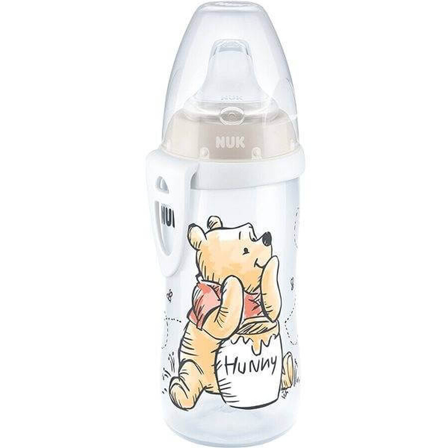 NUK FC Flasche PP Active Cup DISNEY - Winnie the Pooh 1×1 Stück, Trinkflasche 300 ml