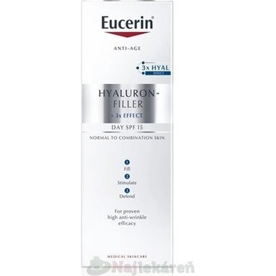 Eucerin HYALURON-FILLER cremă de zi antirid 1×50 ml, pentru ten normal și mixt