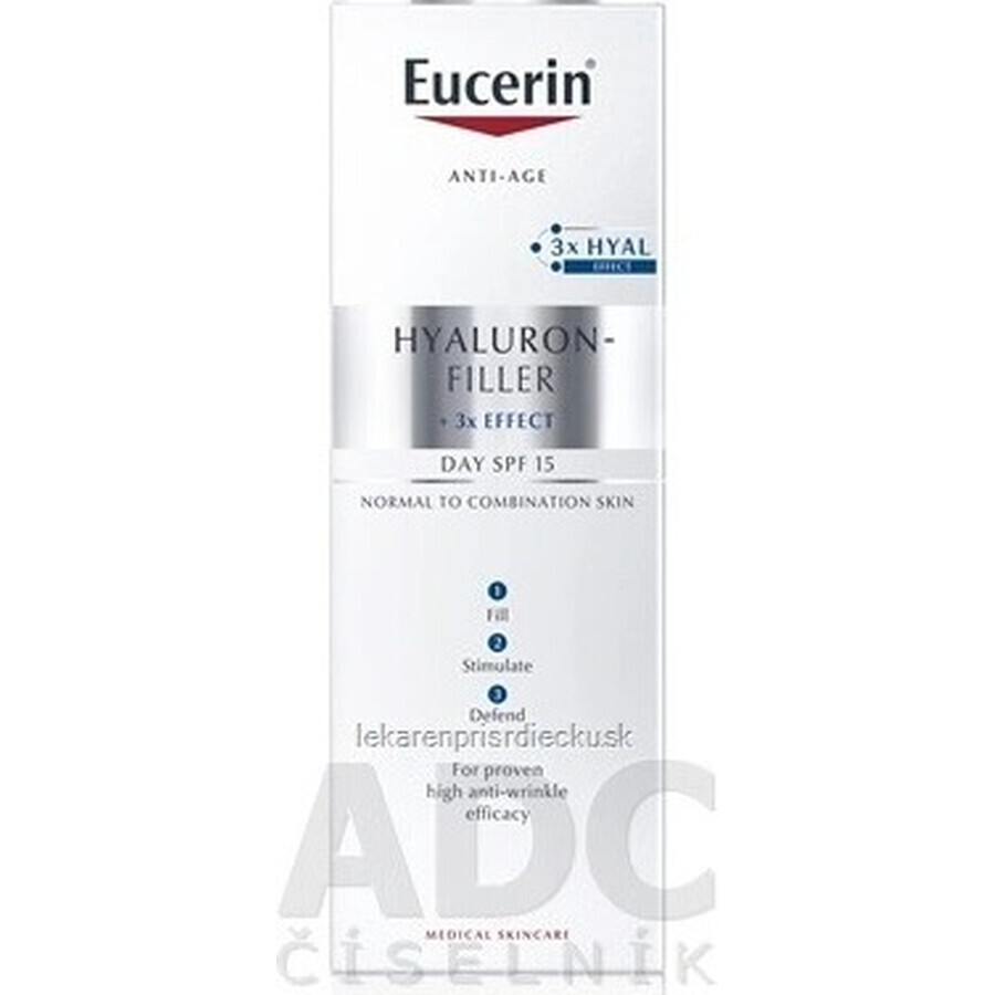 Eucerin HYALURON-FILLER cremă de zi antirid 1×50 ml, pentru ten normal și mixt