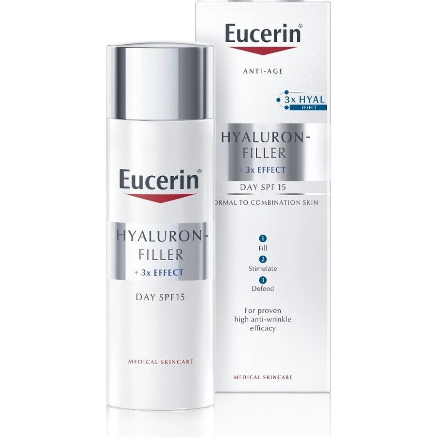 Eucerin HYALURON-FILLER cremă de zi antirid 1×50 ml, pentru ten normal și mixt