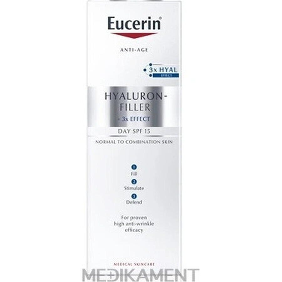 Eucerin HYALURON-FILLER cremă de zi antirid 1×50 ml, pentru ten normal și mixt