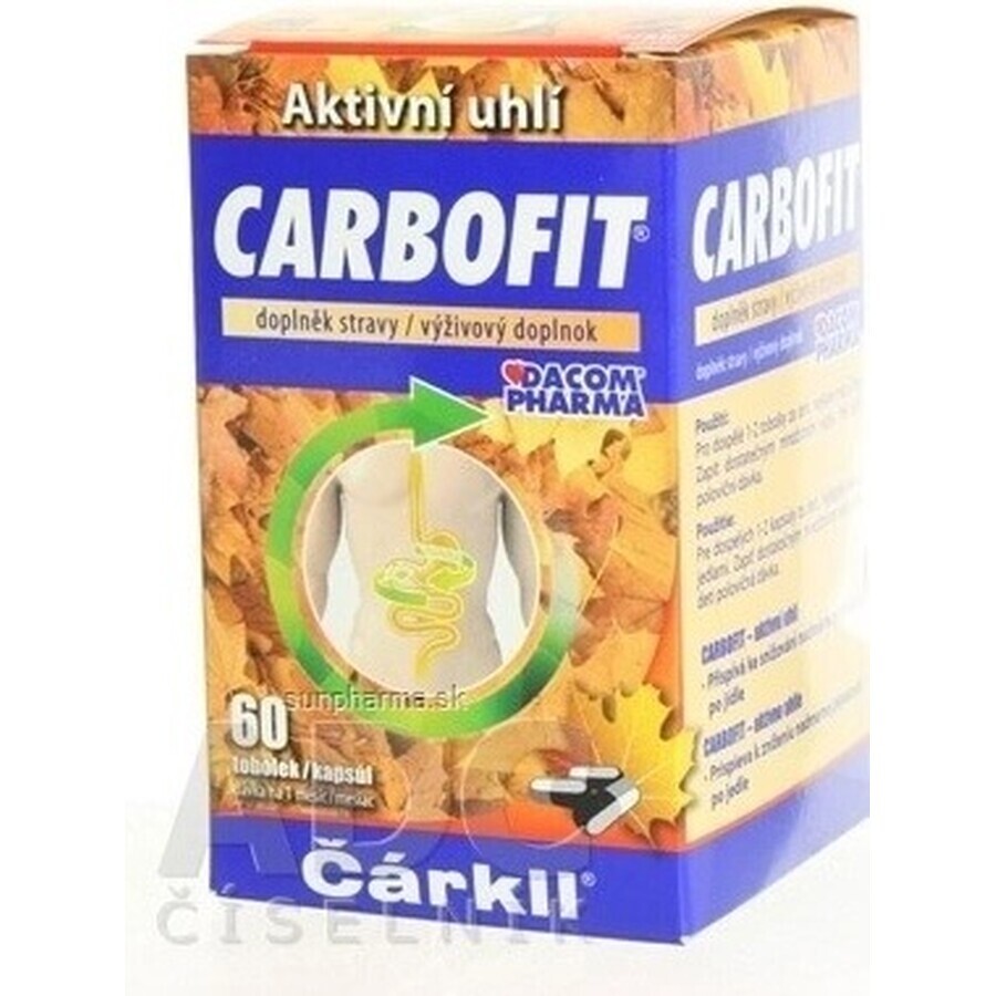 CARBOFIT Cărbune 1×60 cps, cărbune activ