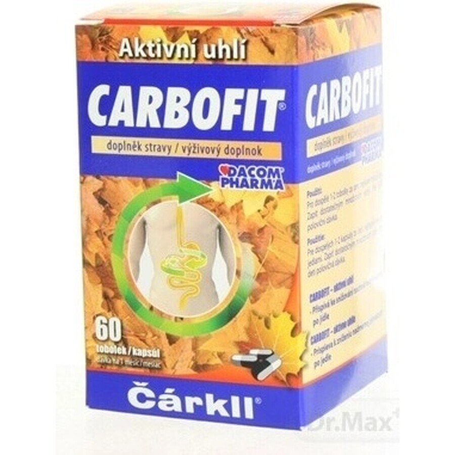 CARBOFIT Cărbune 1×60 cps, cărbune activ