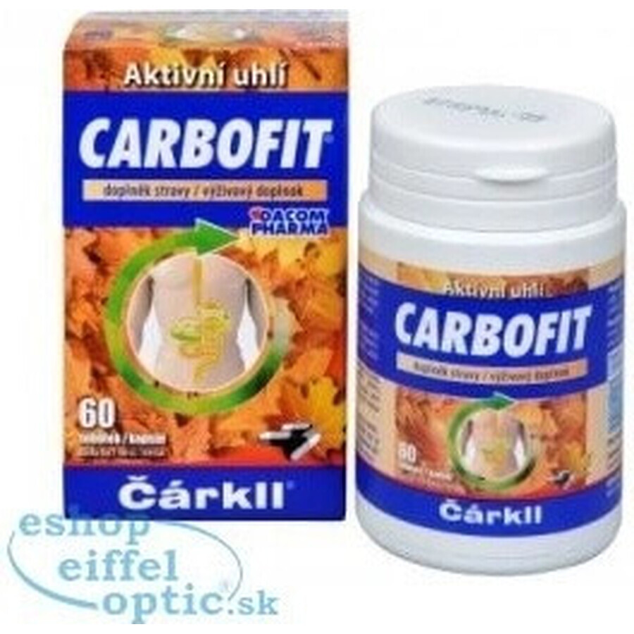 CARBOFIT Cărbune 1×60 cps, cărbune activ