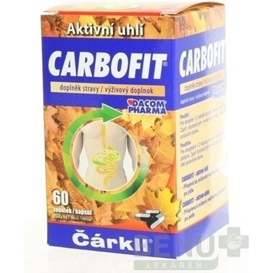 CARBOFIT Cărbune 1×60 cps, cărbune activ