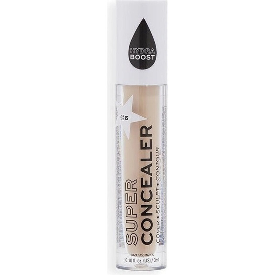 Revolution Relove, Super Concealer Radiant Matte C6, concealer 1×3 ml, concealer