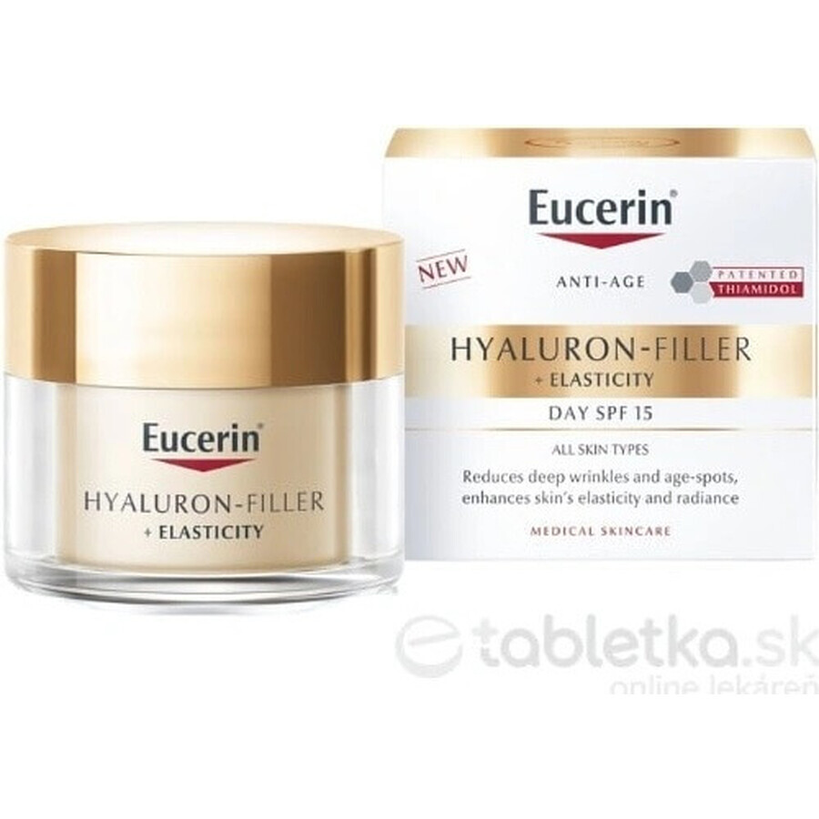 Eucerin HYALURON-FILLER+ELASTICITY day cream 1×50 ml, fills deep wrinkles