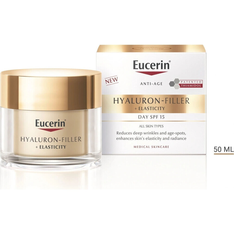 Eucerin HYALURON-FILLER+ELASTICITY day cream 1×50 ml, fills deep wrinkles