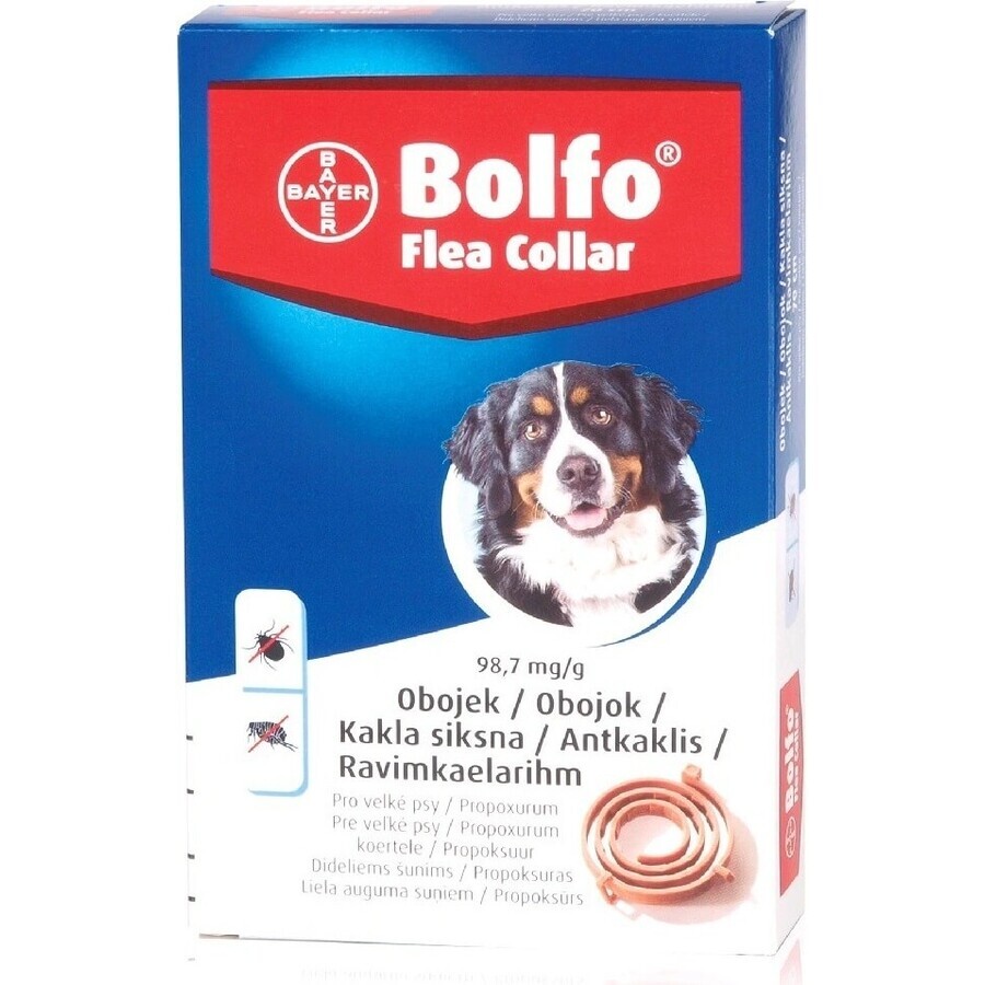 COLLAR BOLLAR 70CM PARA PERROS GRANDES A.U.V.V. 1×1 ud, collar antiparasitario