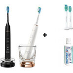 Philips Sonicare 9000 DiamondClean HX9914/57 1+1 2 x 2 piezas cepillos dentales eléctricos sónicos 1×2, cepillo dental sónico