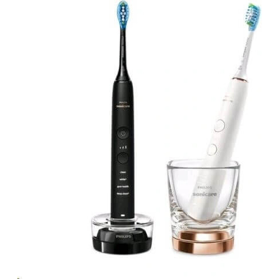 Philips Sonicare 9000 DiamondClean HX9914/57 1+1 2 x 2 piezas cepillos dentales eléctricos sónicos 1×2, cepillo dental sónico