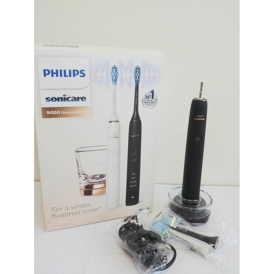 Philips Sonicare 9000 DiamondClean HX9914/57 1+1 2 x 2 piezas cepillos dentales eléctricos sónicos 1×2, cepillo dental sónico