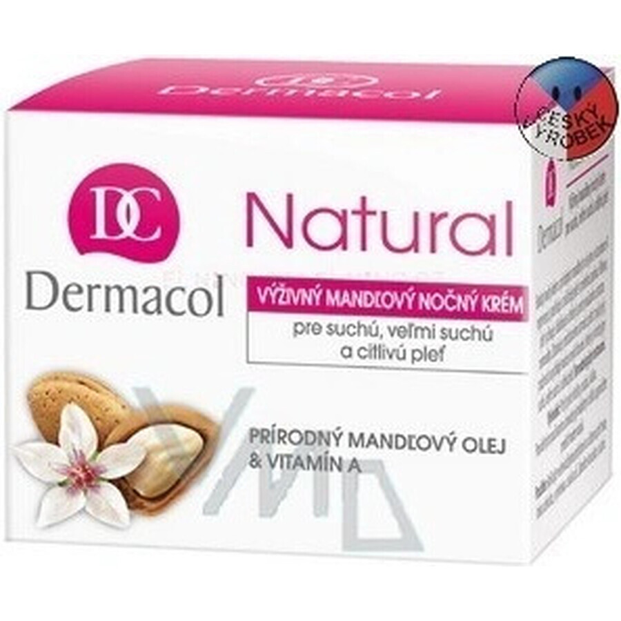 DERMACOL NATURAL Crème de nuit à l'amande 1×50 ml, crème de nuit