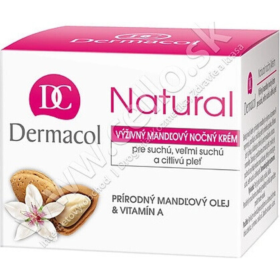 DERMACOL NATURAL Crème de nuit à l'amande 1×50 ml, crème de nuit