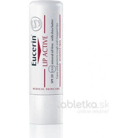 Eucerin LIP AKTIV lip stick 1×4.8 g, înmoaie buzele