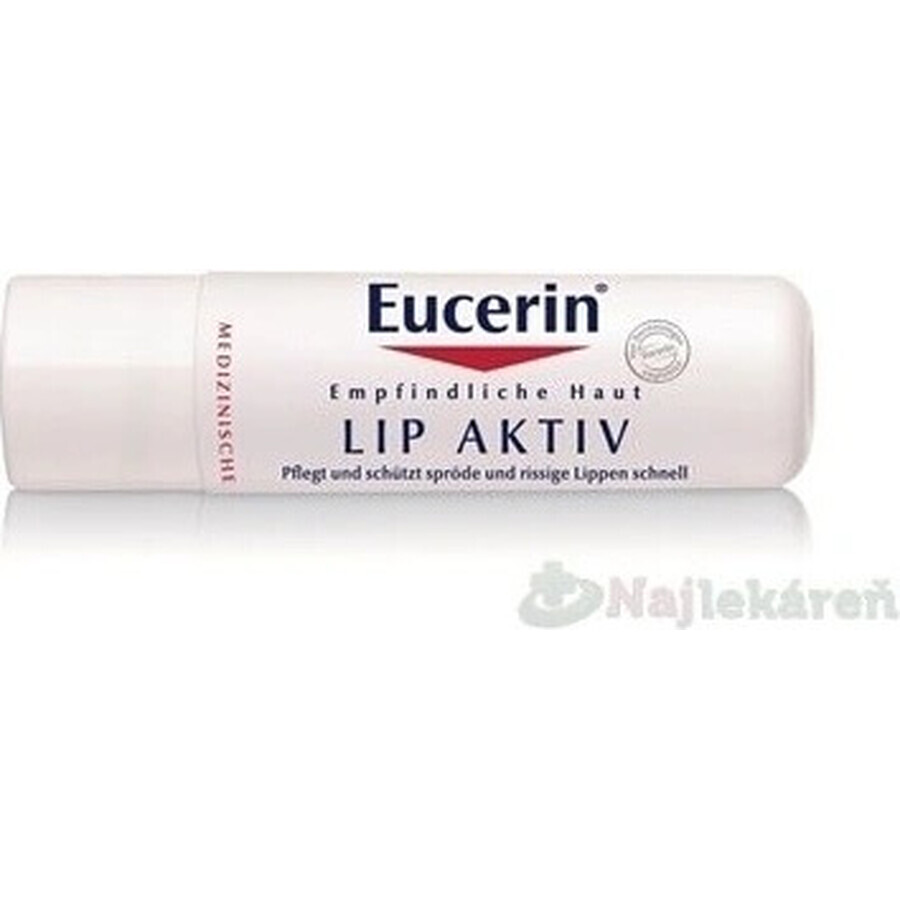 Eucerin LIP AKTIV lip stick 1×4.8 g, înmoaie buzele