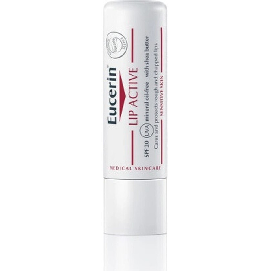 Eucerin LIP AKTIV lip stick 1×4.8 g, înmoaie buzele