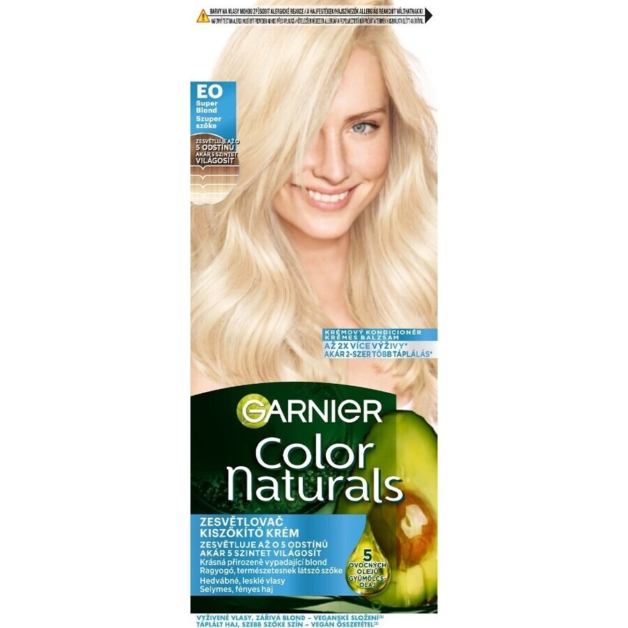 Garnier Color Naturals coloration permanente E0 Super Blonde 1×1 pièce, coloration cheveux