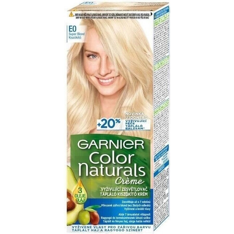 Garnier Color Naturals coloration permanente E0 Super Blonde 1×1 pièce, coloration cheveux