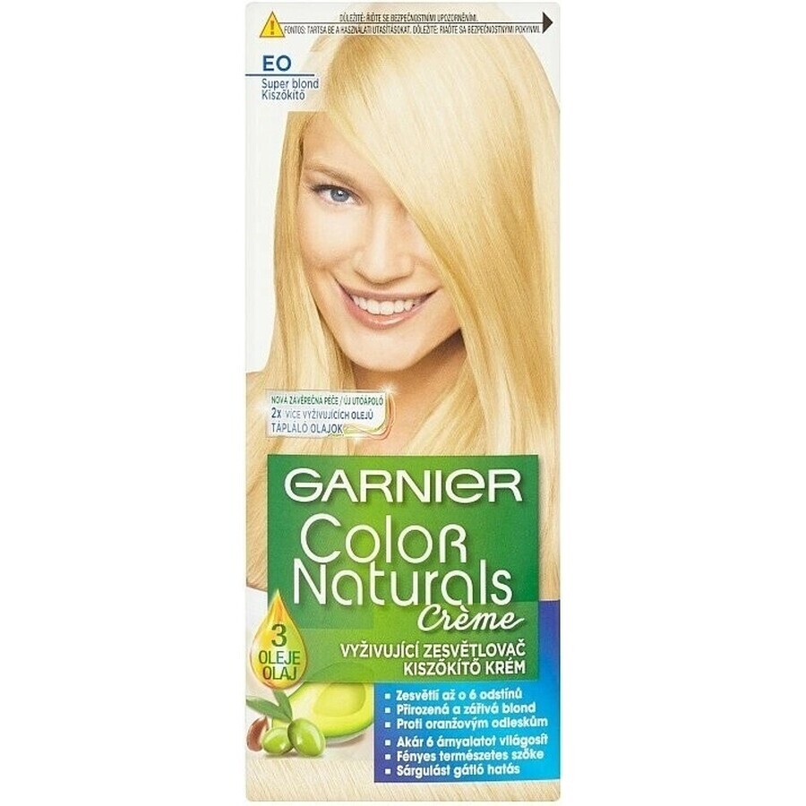 Garnier Color Naturals coloration permanente E0 Super Blonde 1×1 pièce, coloration cheveux