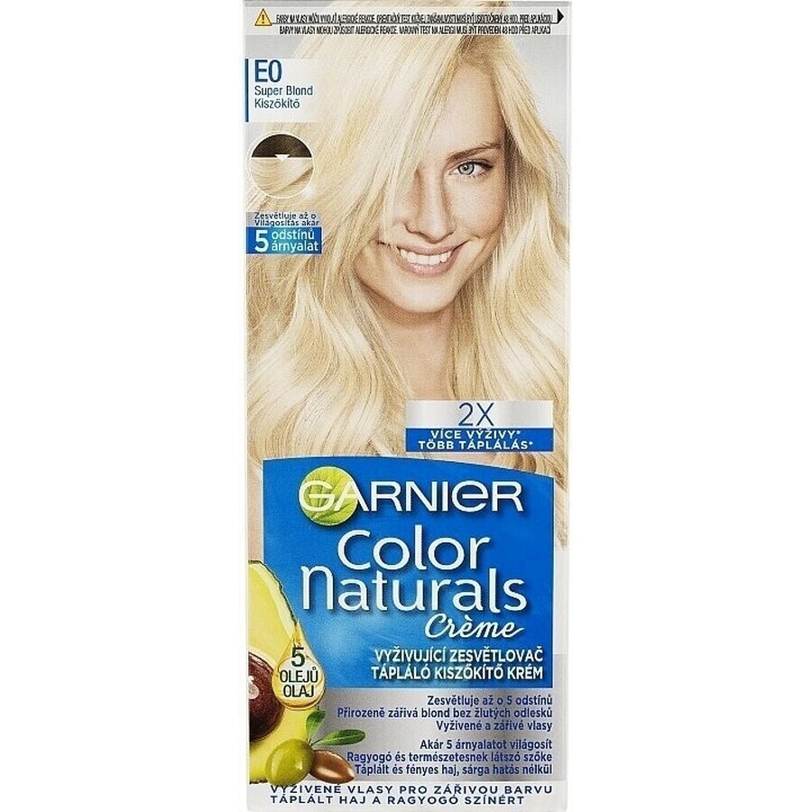 Garnier Color Naturals coloration permanente E0 Super Blonde 1×1 pièce, coloration cheveux