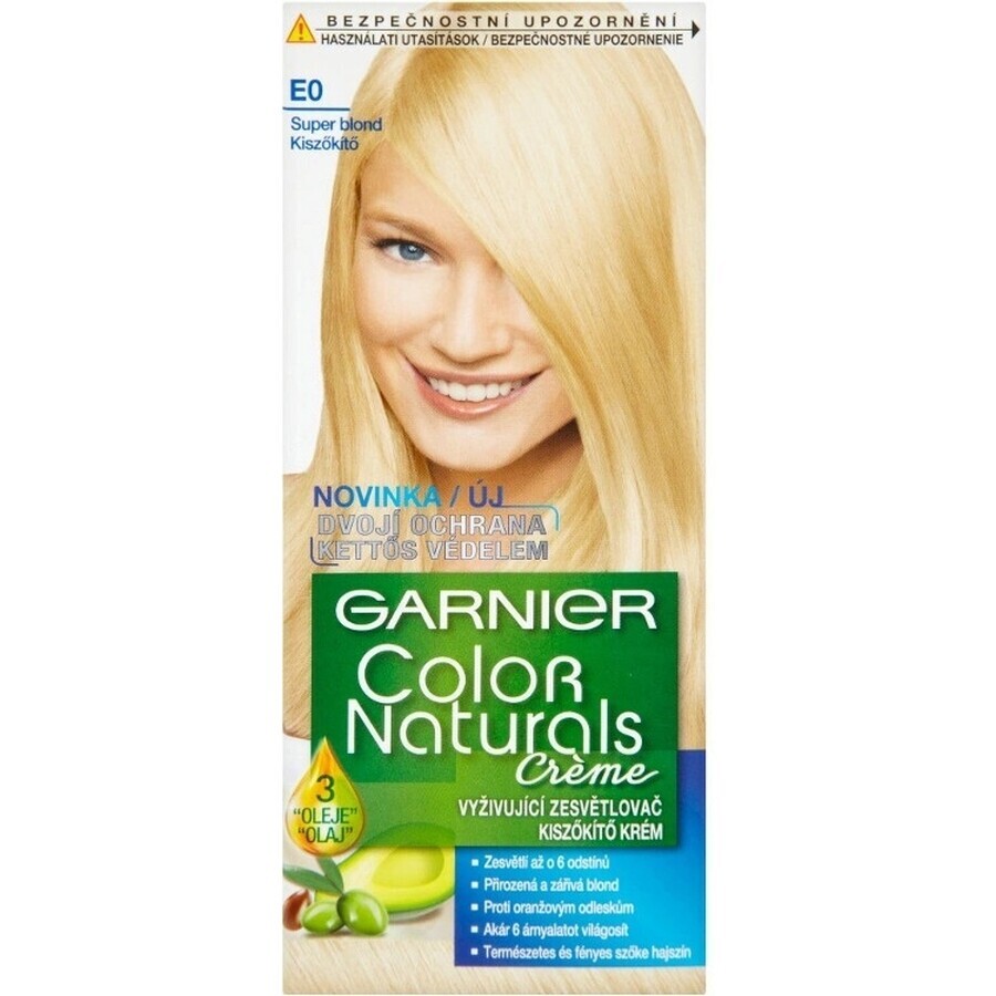 Garnier Color Naturals coloration permanente E0 Super Blonde 1×1 pièce, coloration cheveux