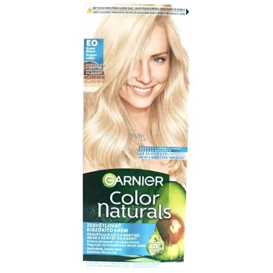 Garnier Color Naturals coloration permanente E0 Super Blonde 1×1 pièce, coloration cheveux