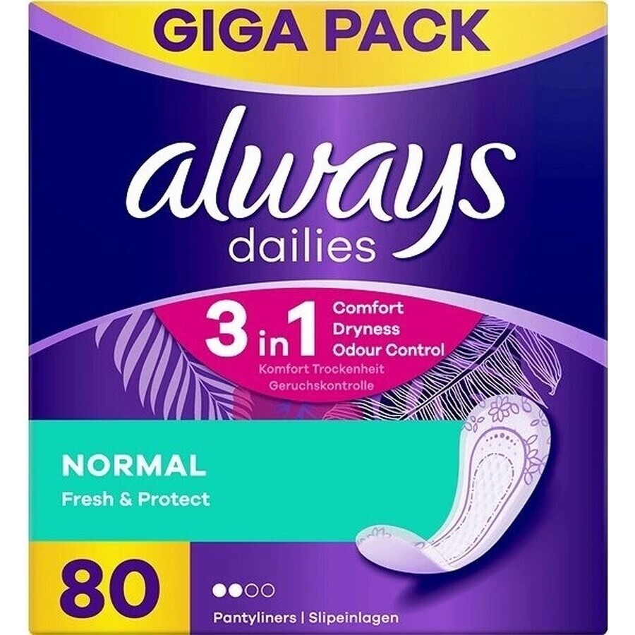 Always Intimates 80pcs Normal 1×80 pcs, sous-vêtements