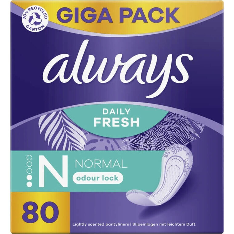 Always Intimates 80pcs Normal 1×80 pcs, sous-vêtements