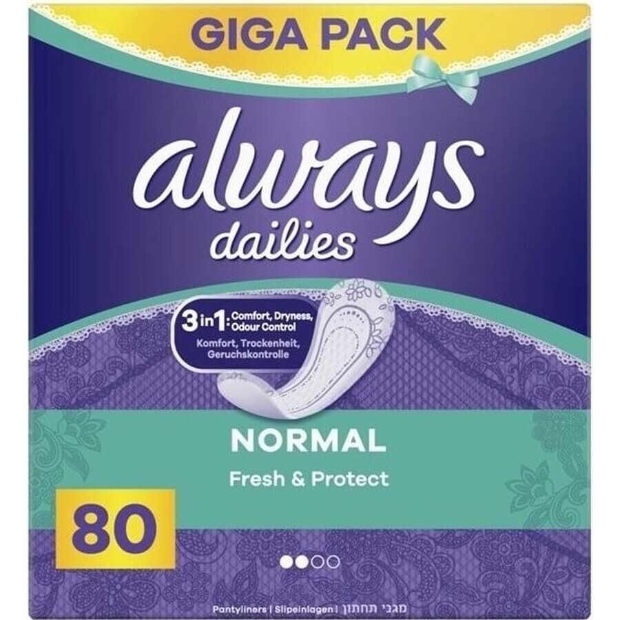 Always Intimates 80pcs Normal 1×80 pcs, sous-vêtements