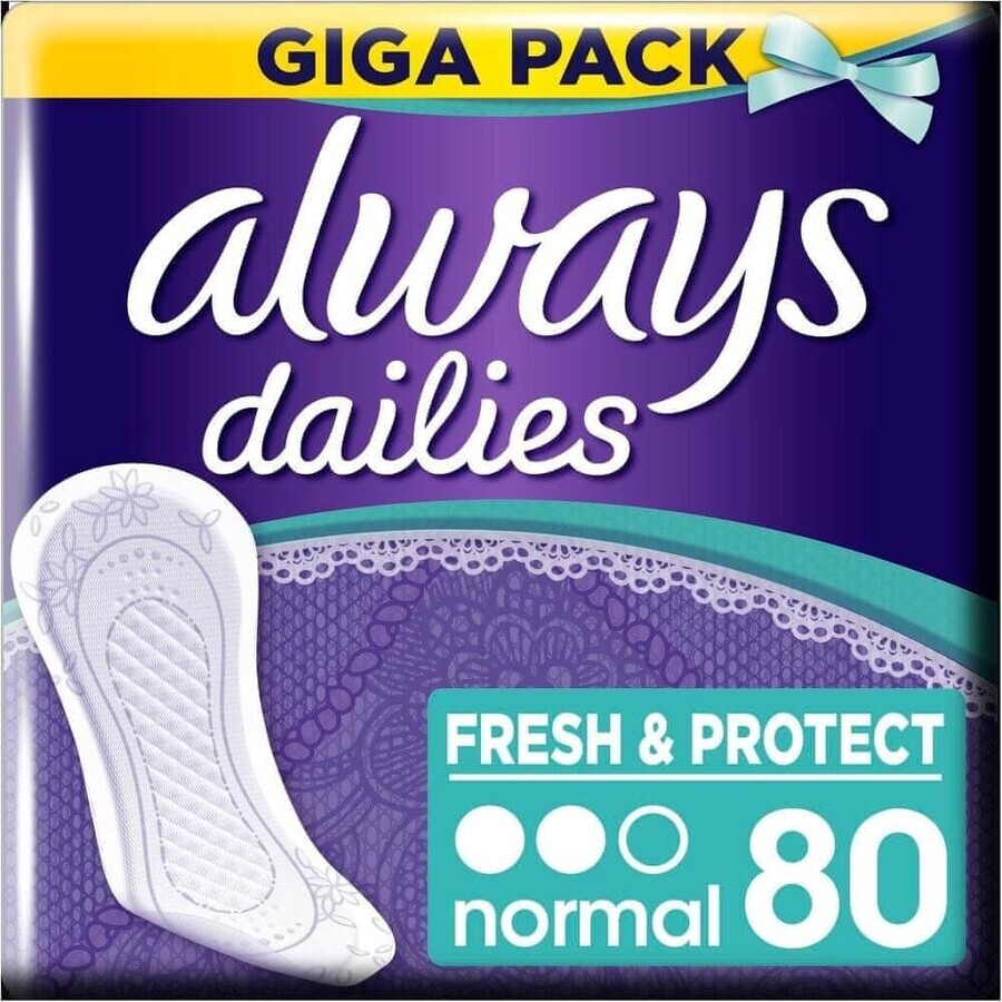 Always Intimates 80pcs Normal 1×80 pcs, sous-vêtements