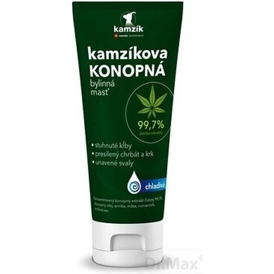 Cemio Kamzik's cooling hemp ointment 1×200ml, pommade de chanvre