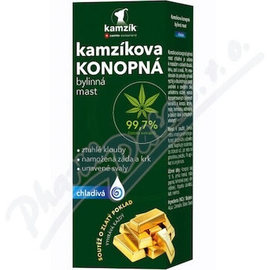 Cemio Kamzik's cooling hemp ointment 1×200ml, pommade de chanvre