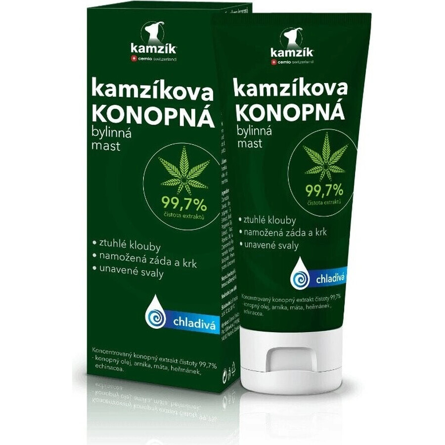 Cemio Kamzik's cooling hemp ointment 1×200ml, pommade de chanvre