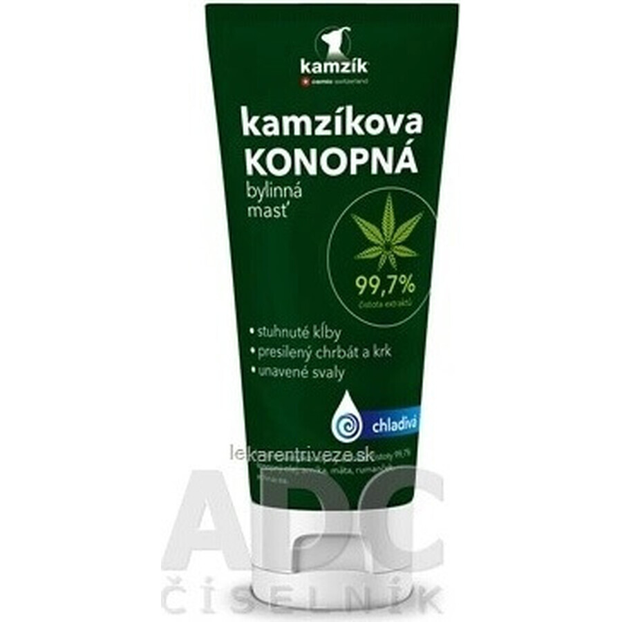 Cemio Kamzik's cooling hemp ointment 1×200ml, pommade de chanvre