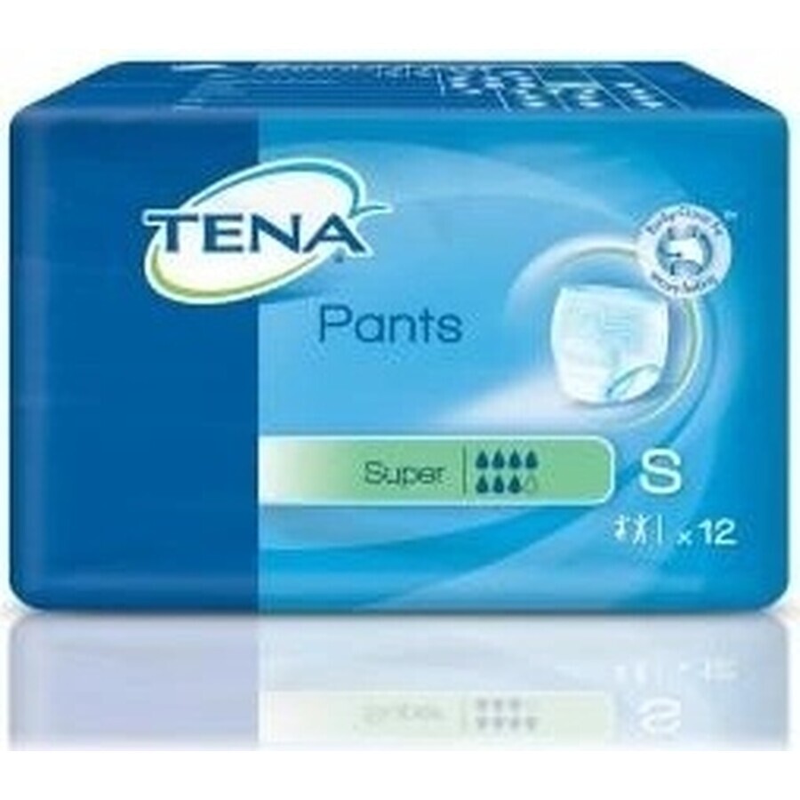 TENA SUPER SMALL 1×12 pcs TENA SUPER SMALL 1×12 pcs, culotte extensible absorbante