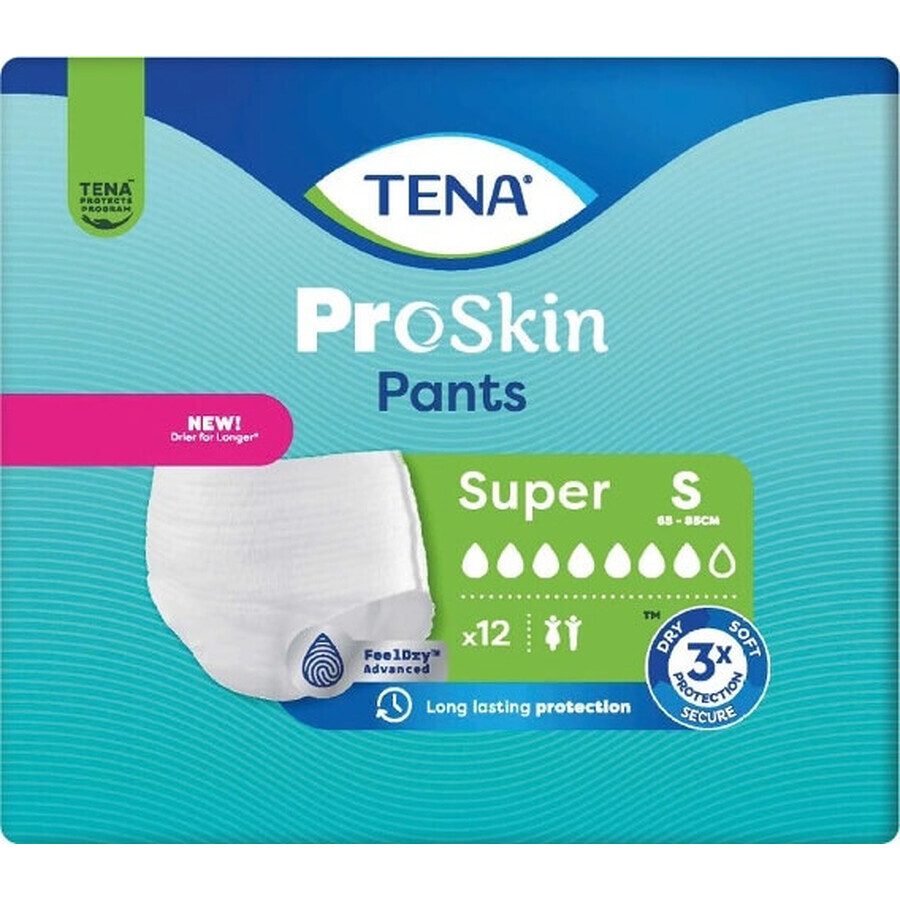 TENA SUPER SMALL 1×12 pcs TENA SUPER SMALL 1×12 pcs, culotte extensible absorbante