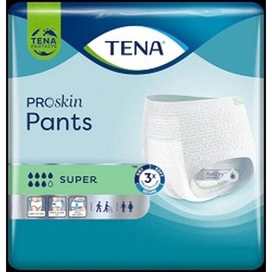 TENA SUPER SMALL 1×12 pcs TENA SUPER SMALL 1×12 pcs, culotte extensible absorbante