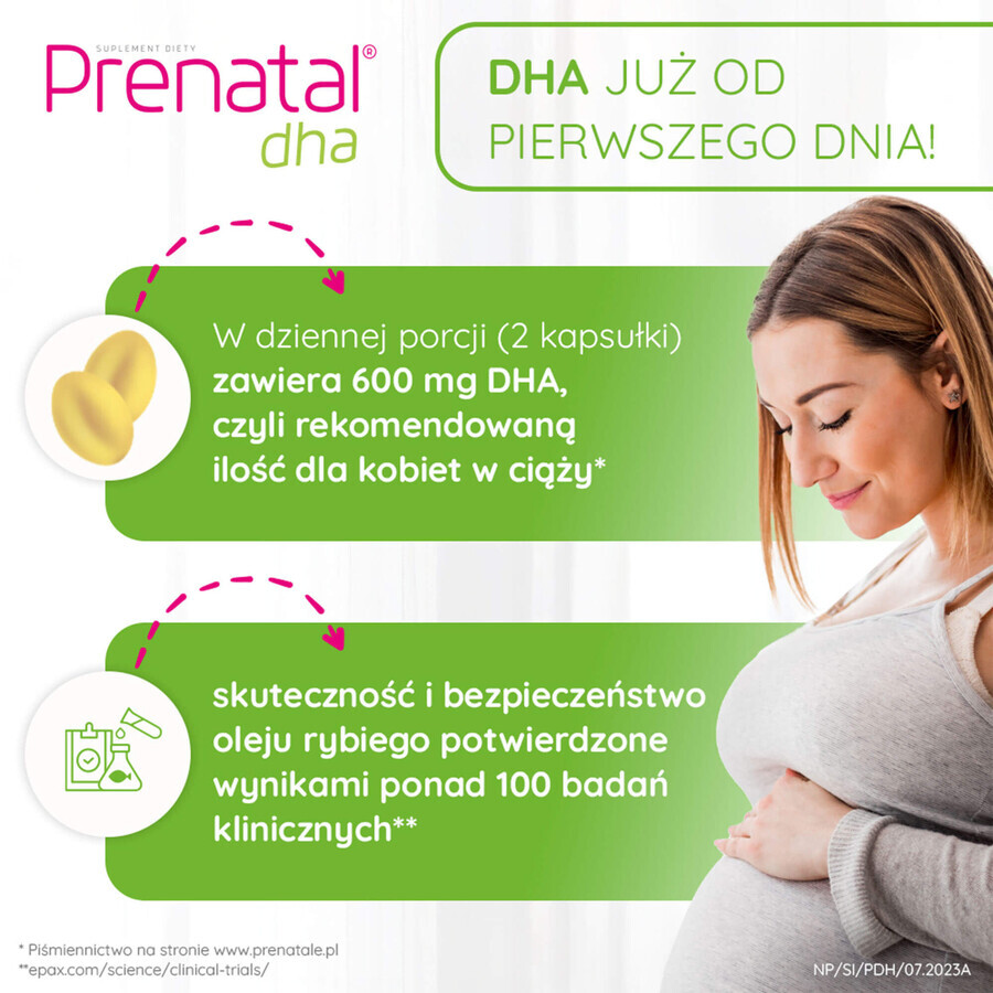 Prenatal Uno Set, 30 gélules + 30 gélules + Prenatal DHA, 30 gélules + bouteille gratuite