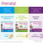 Prenatal Uno Set, 30 gélules + 30 gélules + Prenatal DHA, 30 gélules + bouteille gratuite