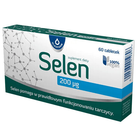 Oleofarm Seleniu 200 µg, 60 comprimate