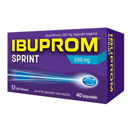 Ibuprom Sprint 200 mg, 40 gélules