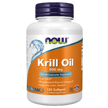 Now Foods Krill Oil, Huile de Krill 500 mg, 120 gélules