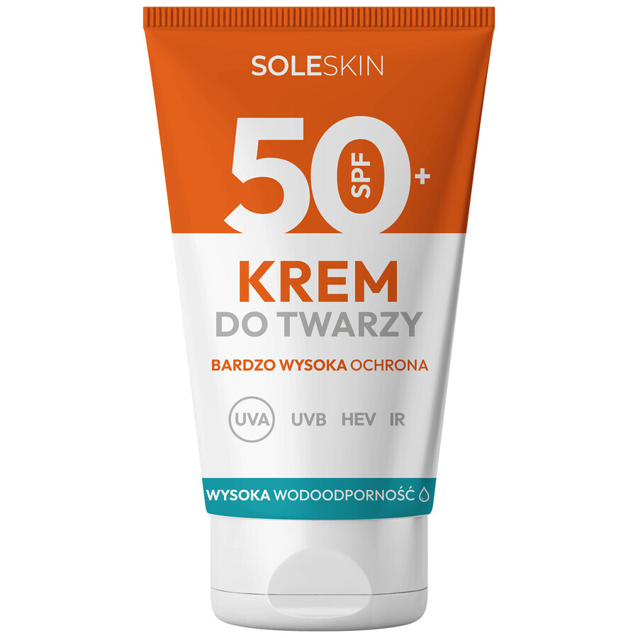 Crème visage Soleskin, SPF 50+, 50 ml