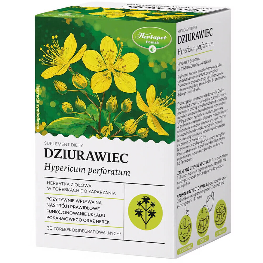 Herbapol Dziurawc, tisane, 30 sachets biodégradables