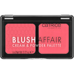 Catrice Blush Affair Cream & Powder Palette, fard de obraz, Stunning Strawberry, 010, 6 g