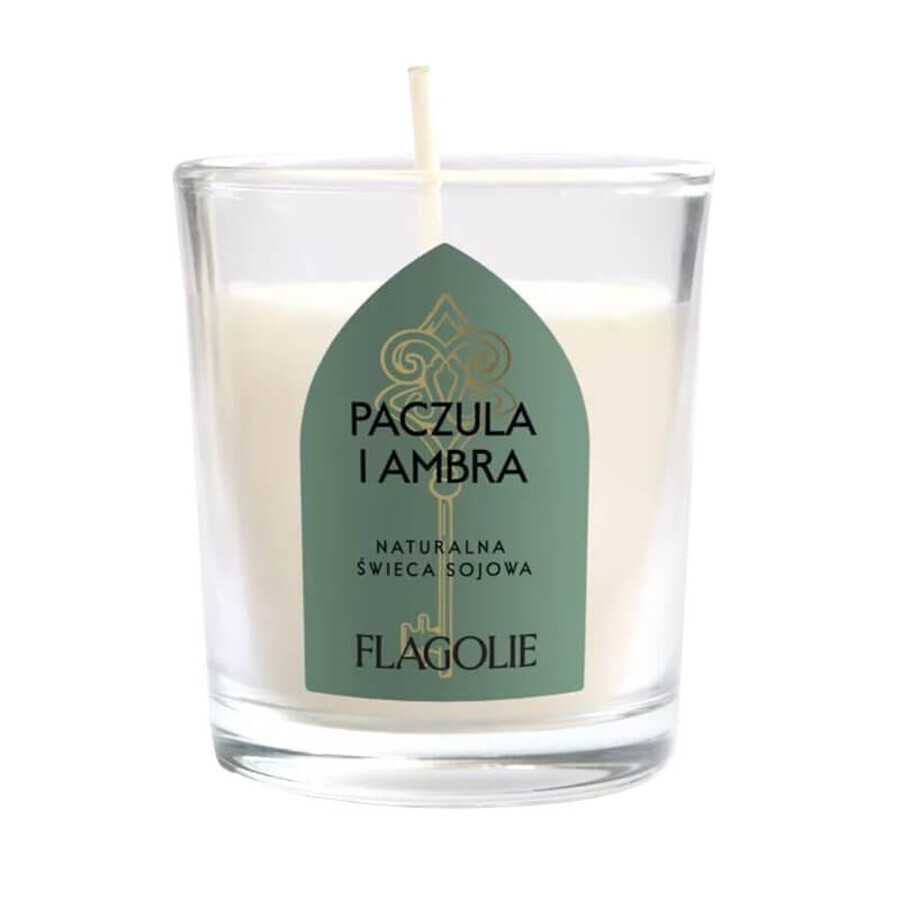 Flagolie L'héritage de l'Espagne, bougie parfumée au soja, Patchouli et Ambre gris, 70 g