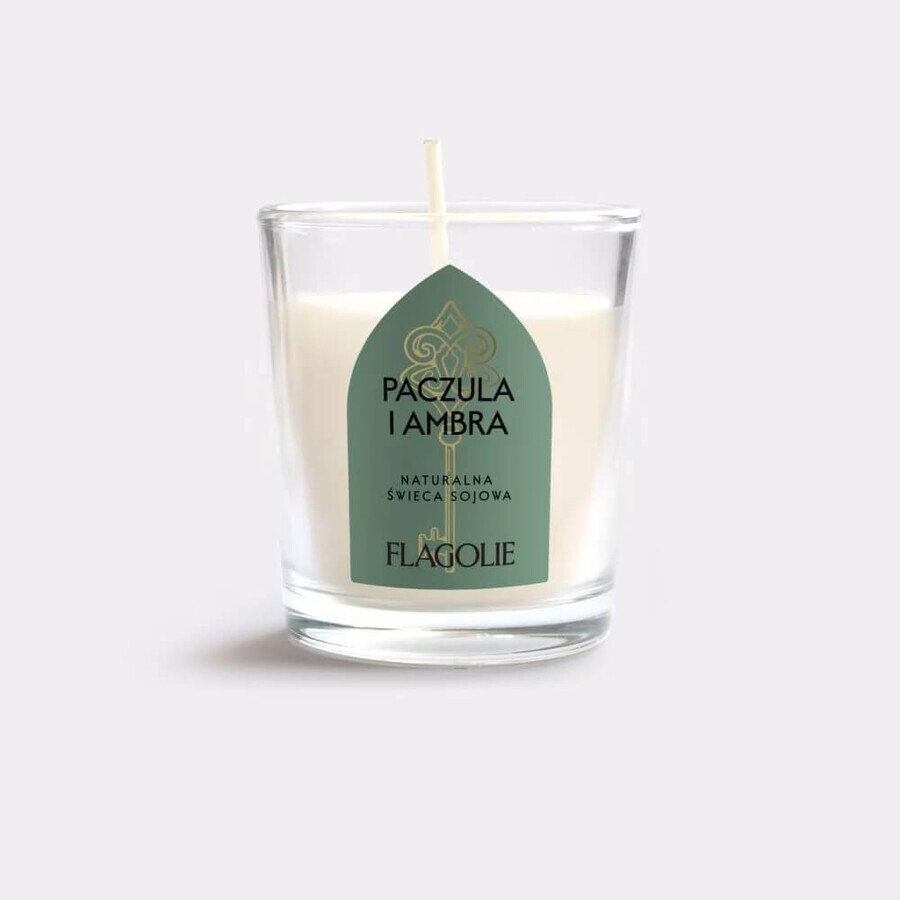 Flagolie L'héritage de l'Espagne, bougie parfumée au soja, Patchouli et Ambre gris, 70 g