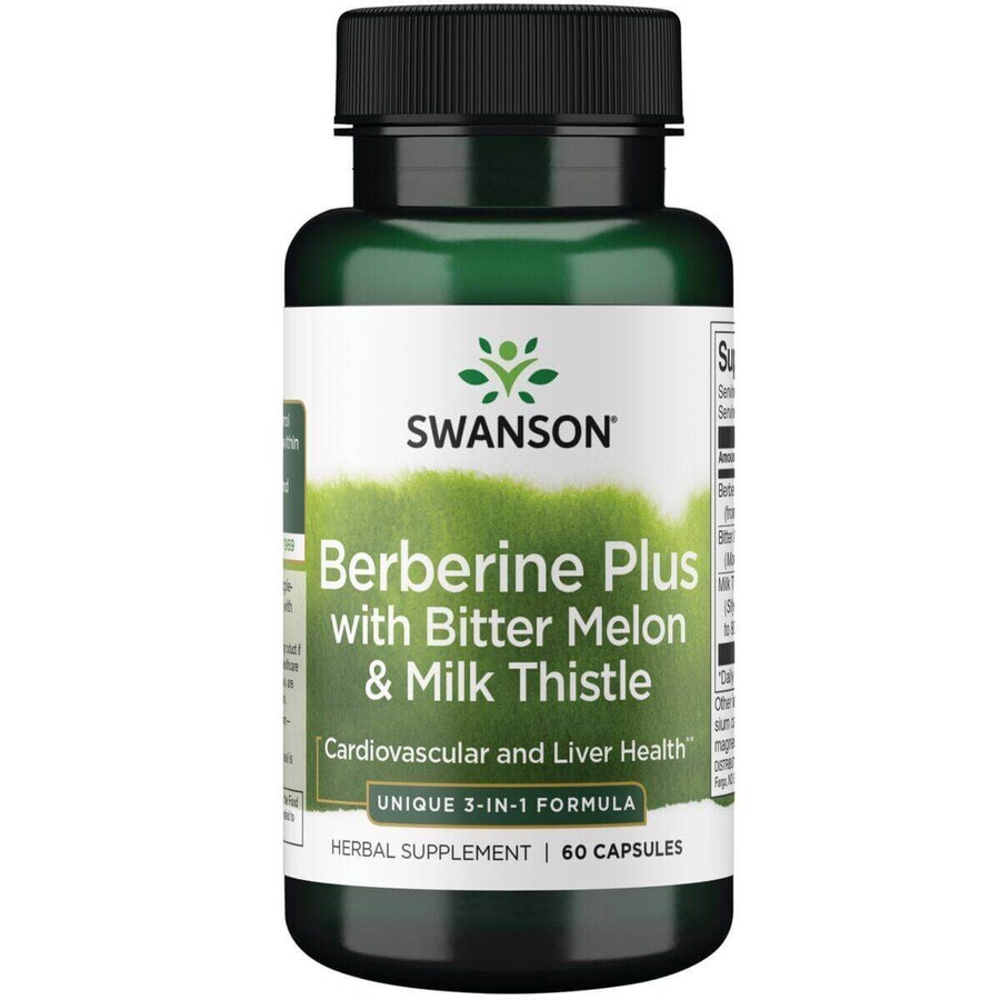 Swanson Berberine Plus, 60 capsules